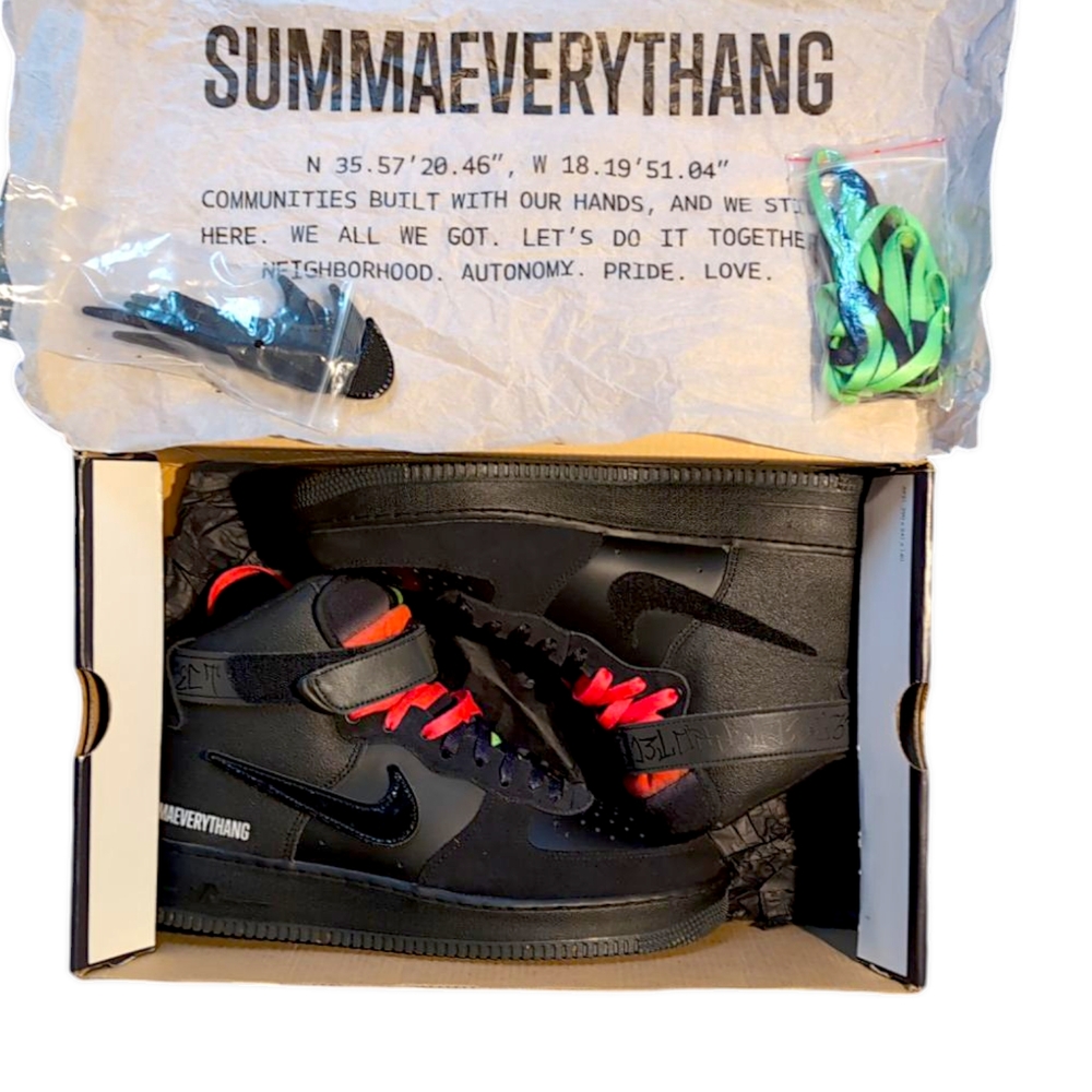 Nike x Lauren Halsey Air Force 1 High '07 LE "All 4 1" Sz 11us sneakers